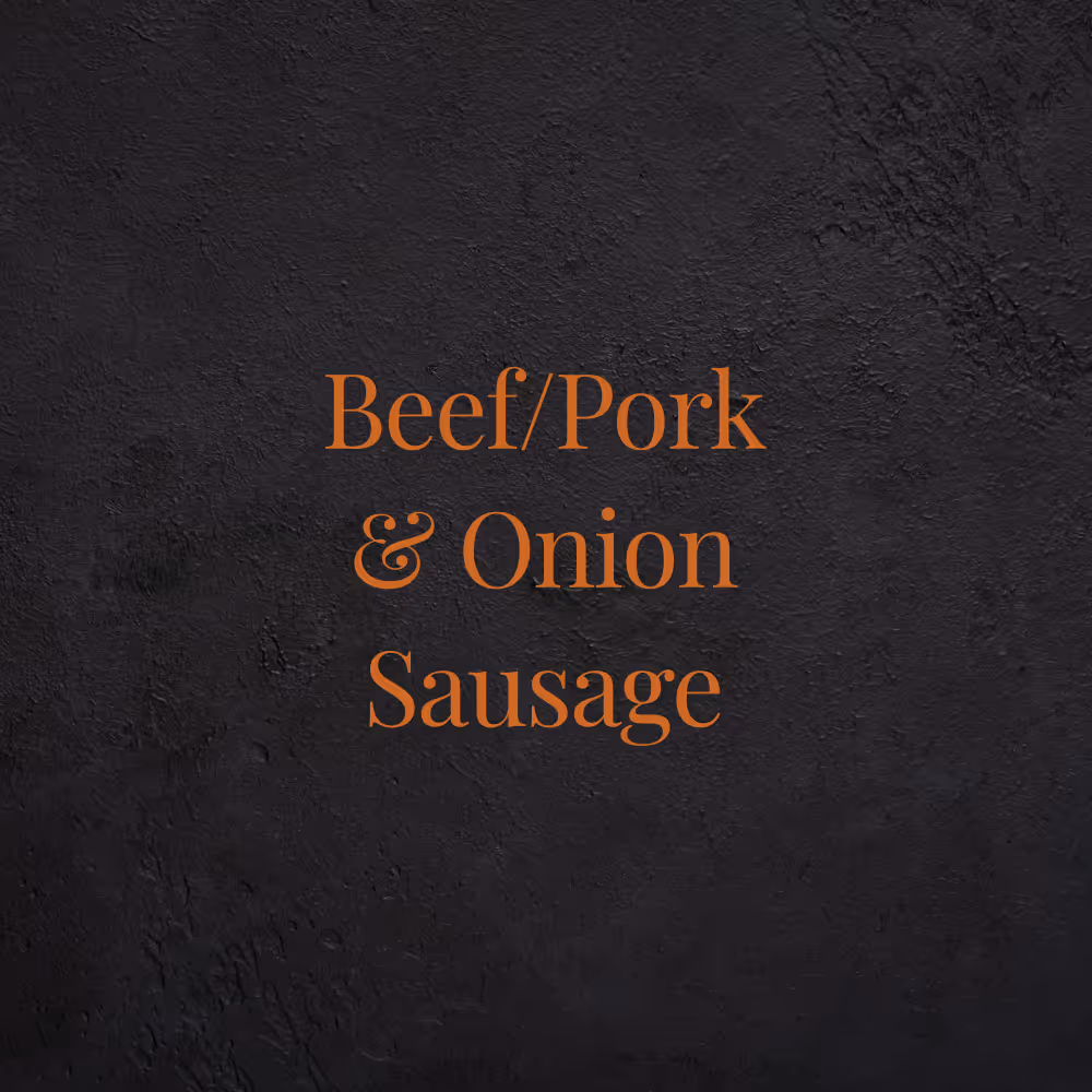 Beef/Pork and Onion Sausage