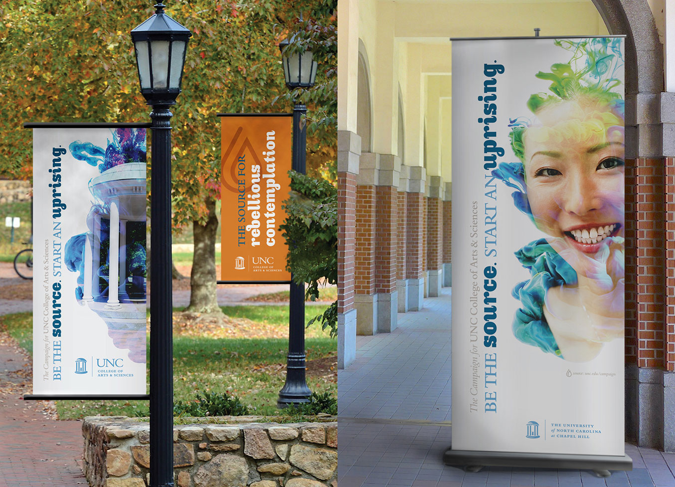 UNC CoA&S banners