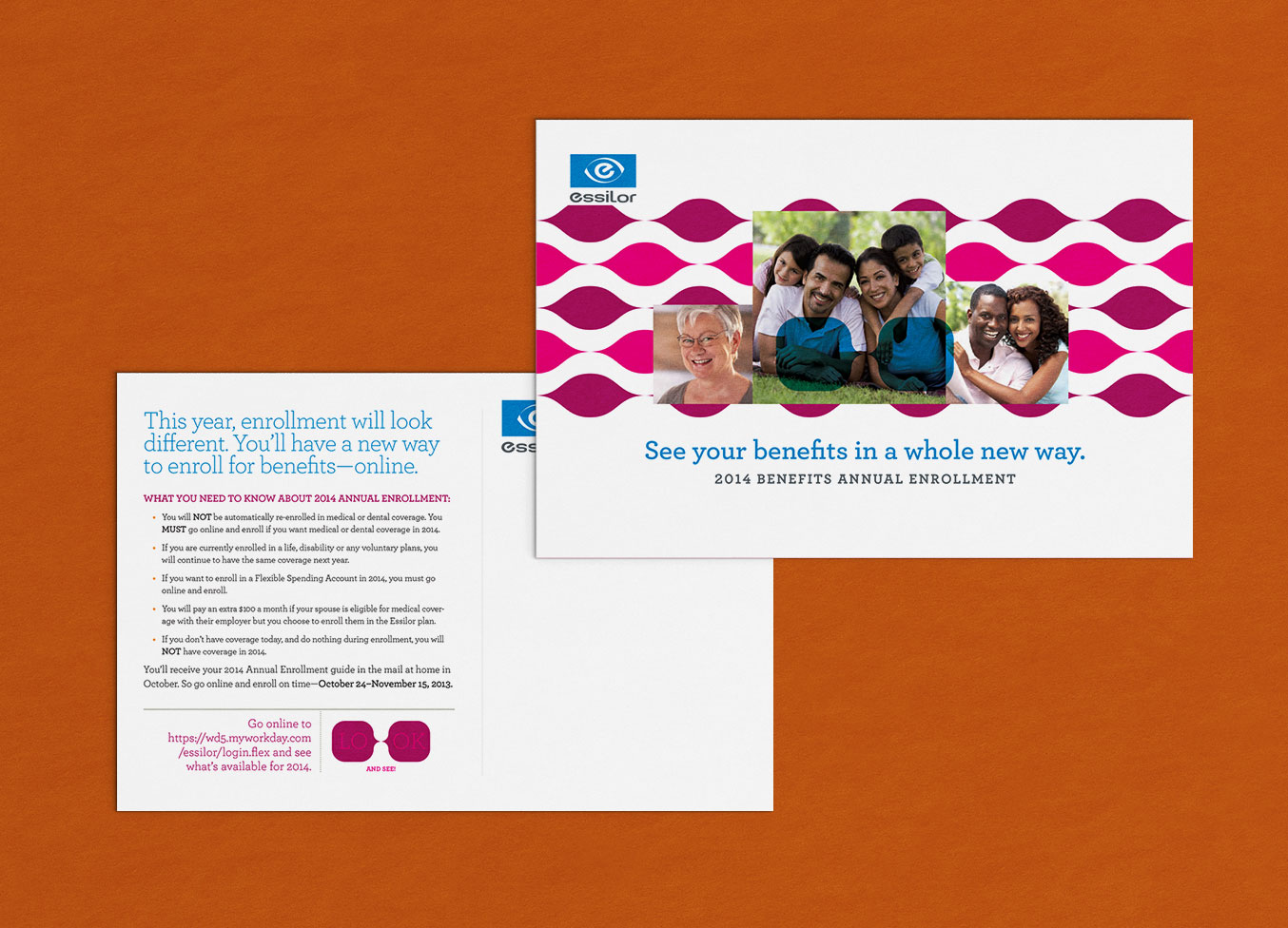 Essilor AE postcards