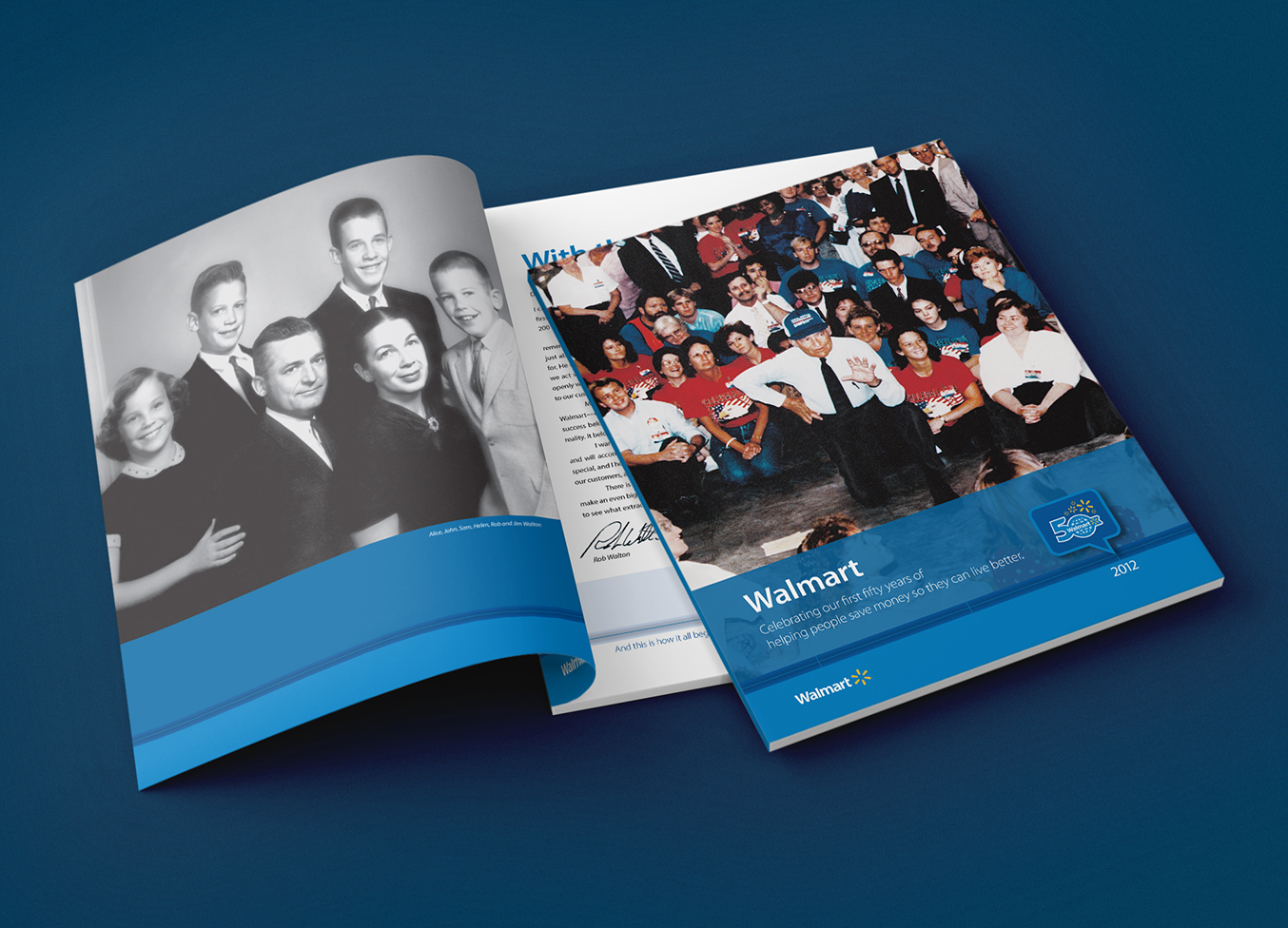 WM 50th cover and opening spread