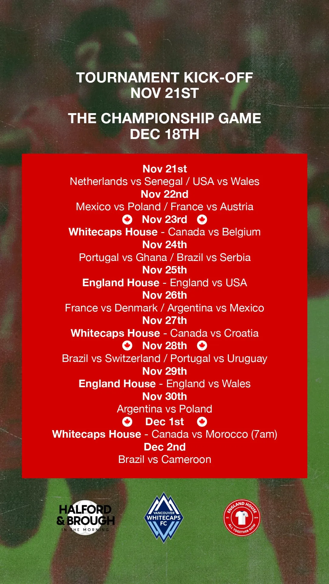 THE BIGGEST SPORTING EVENT IN THE WORLD WATCH PARTY!