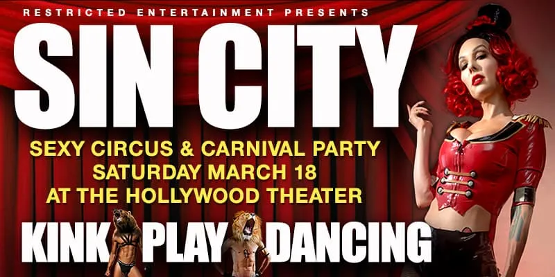 SIN CITY – Sexy Circus & Carnival Of Kink Fetish Ball