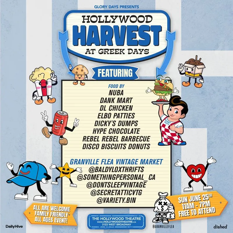 Hollywood Harvest & Granville Flea at Greek Days