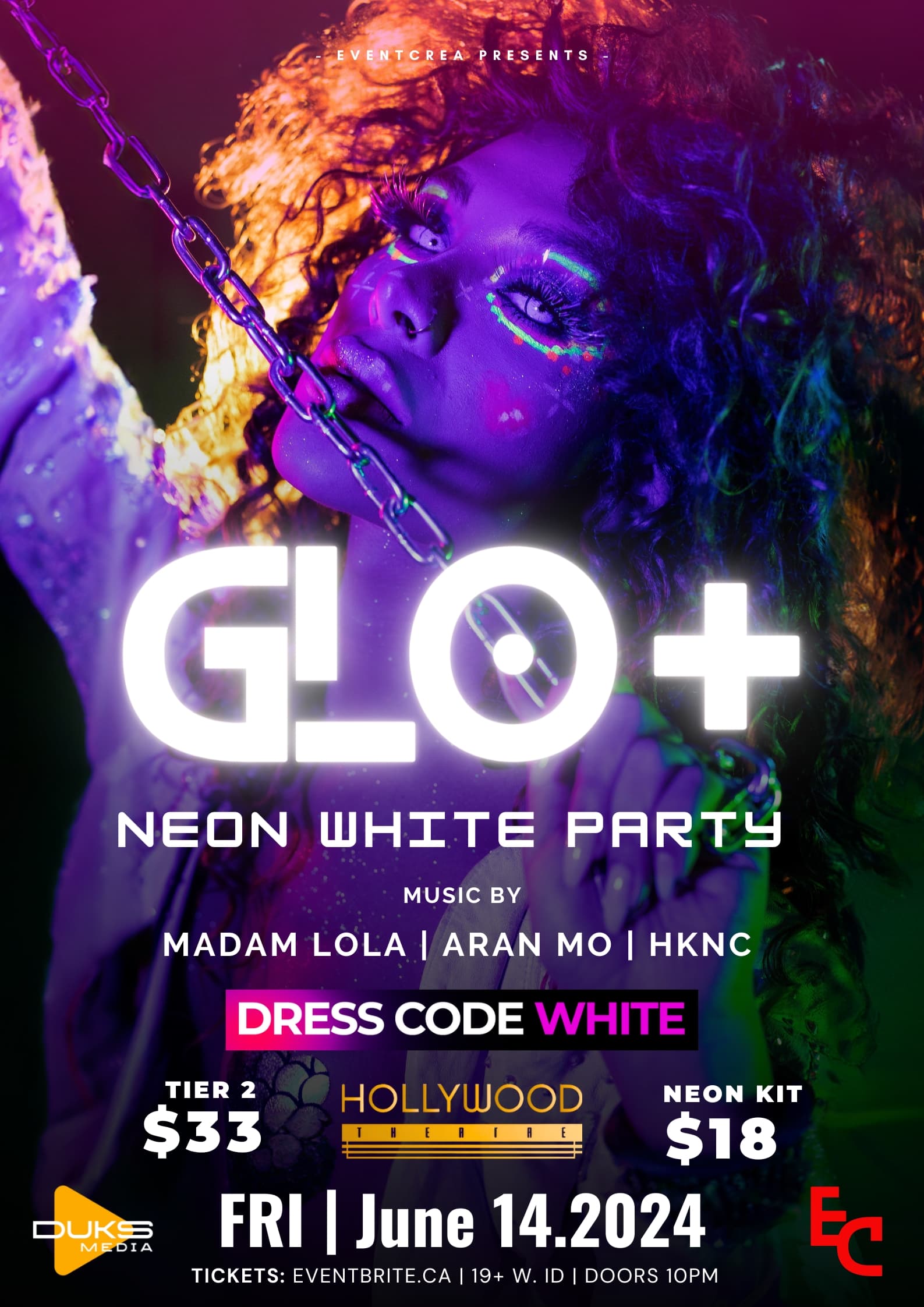 GLO+ Neon White Party