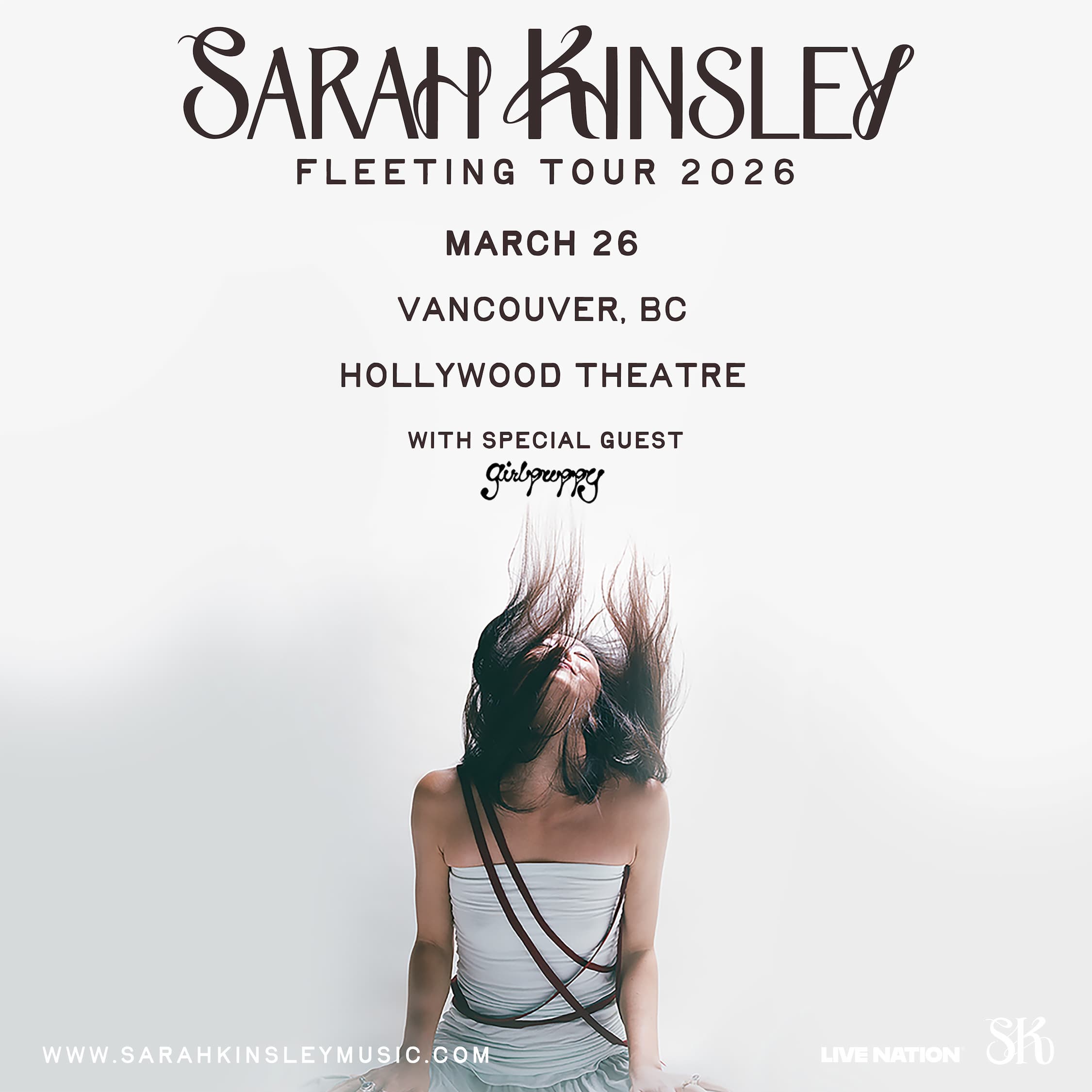 Sarah Kinsley: Fleeting Tour 2026