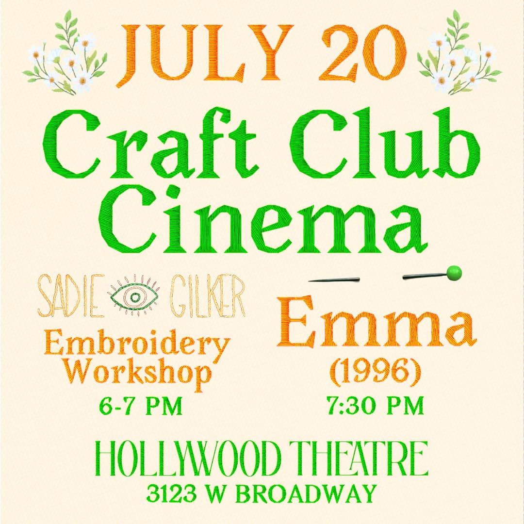 CRAFT CLUB CINEMA: EMMA