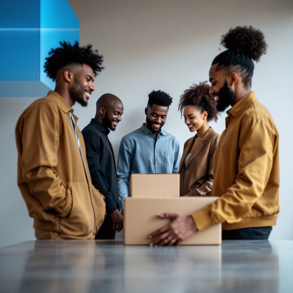 image of team assisting a customer [team]