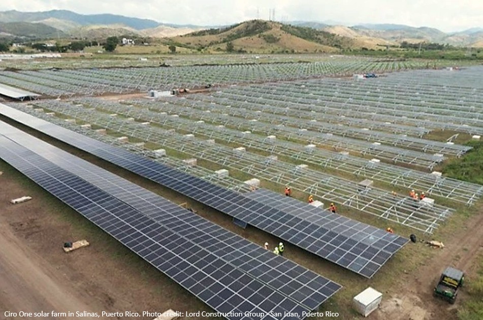 solar farm for resilient utilities in Puerto Rico