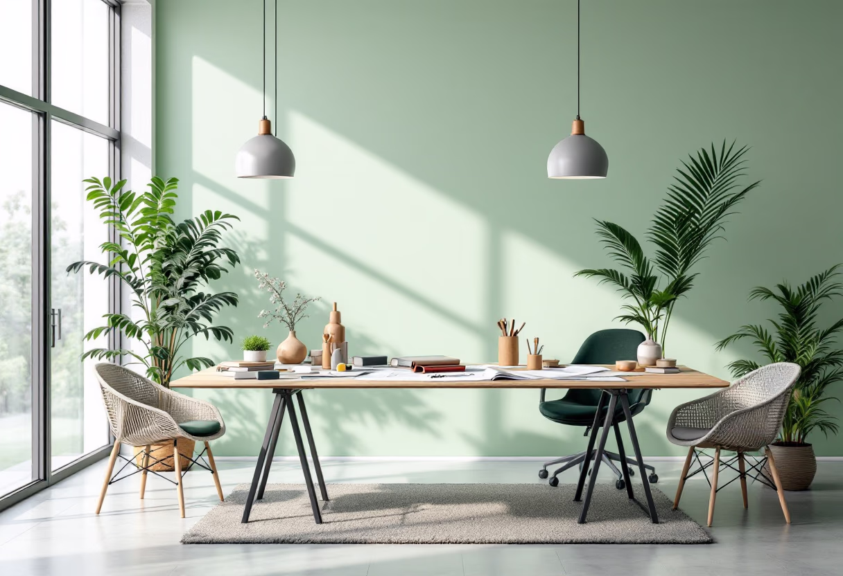 [background image] image of office space (for a general contractor)