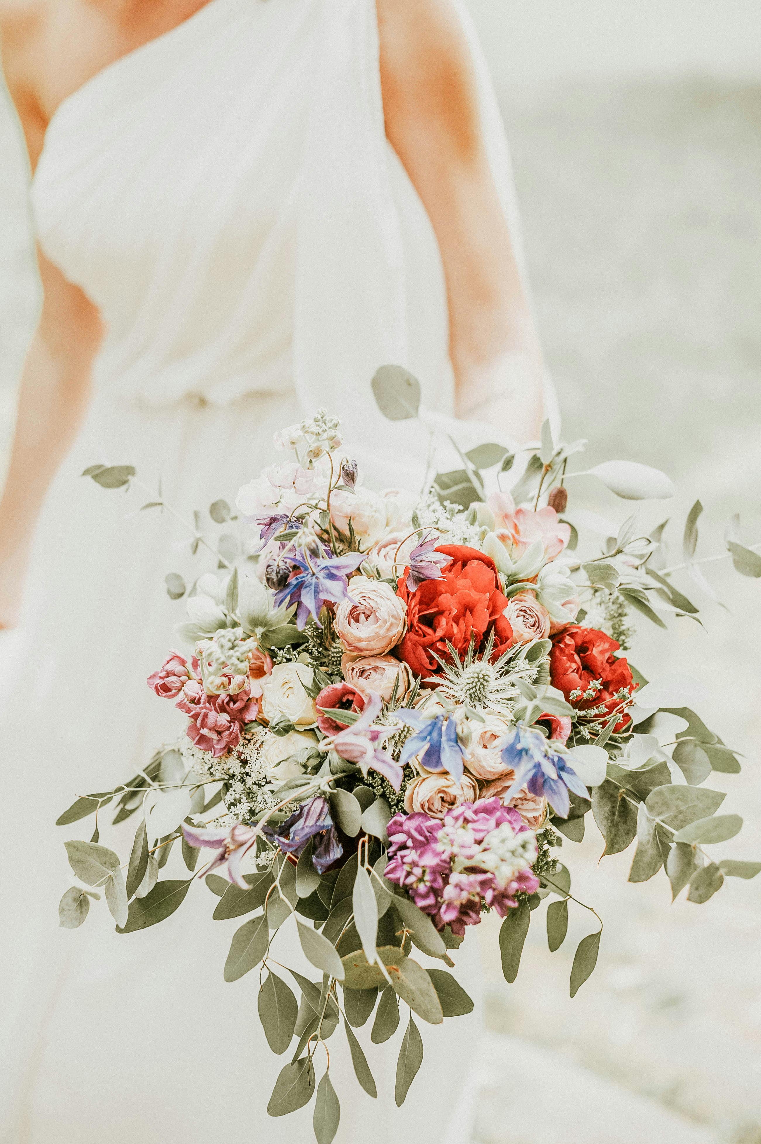 A beautiful bride on her wedding day