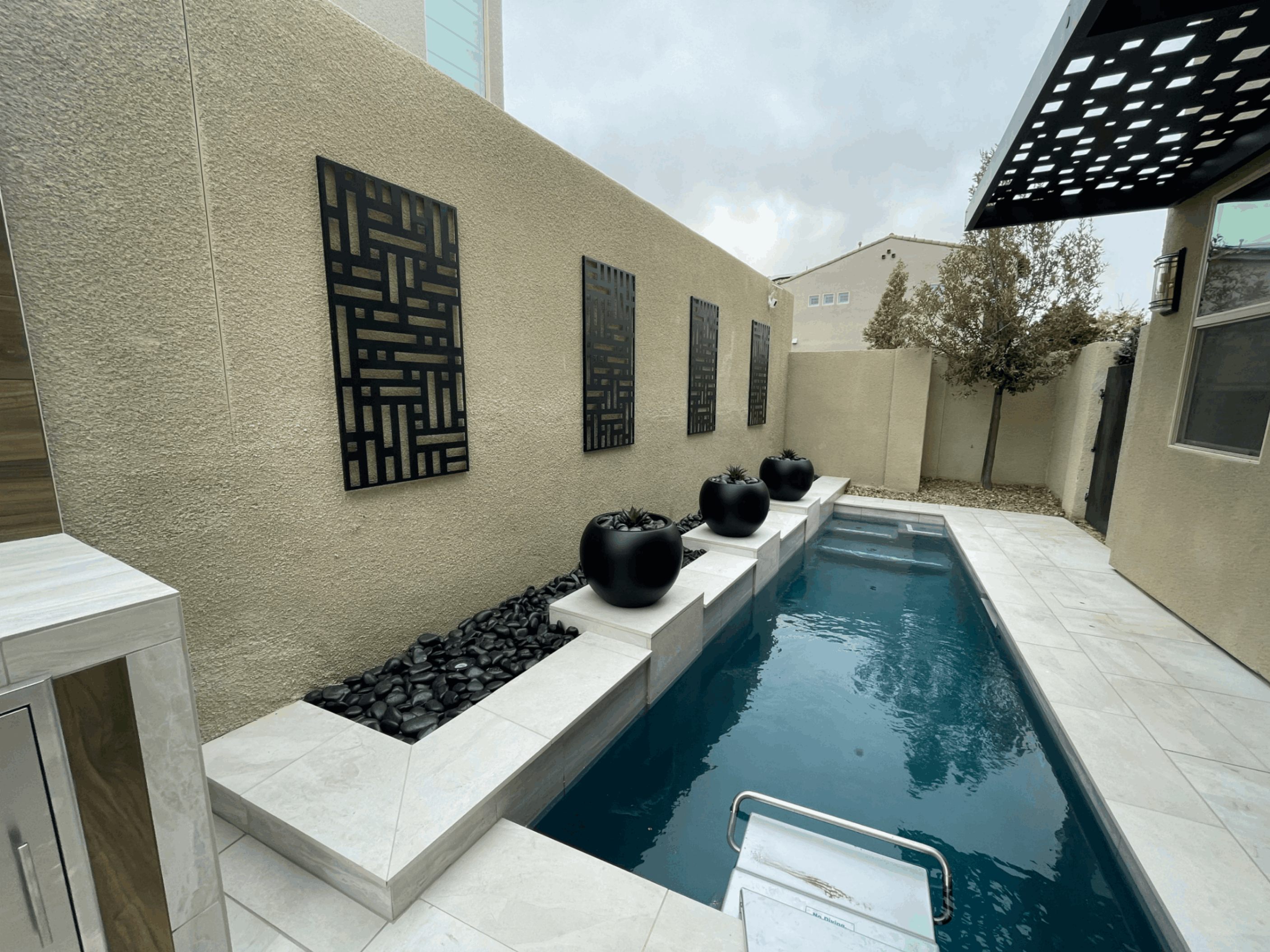 backyard granite spa