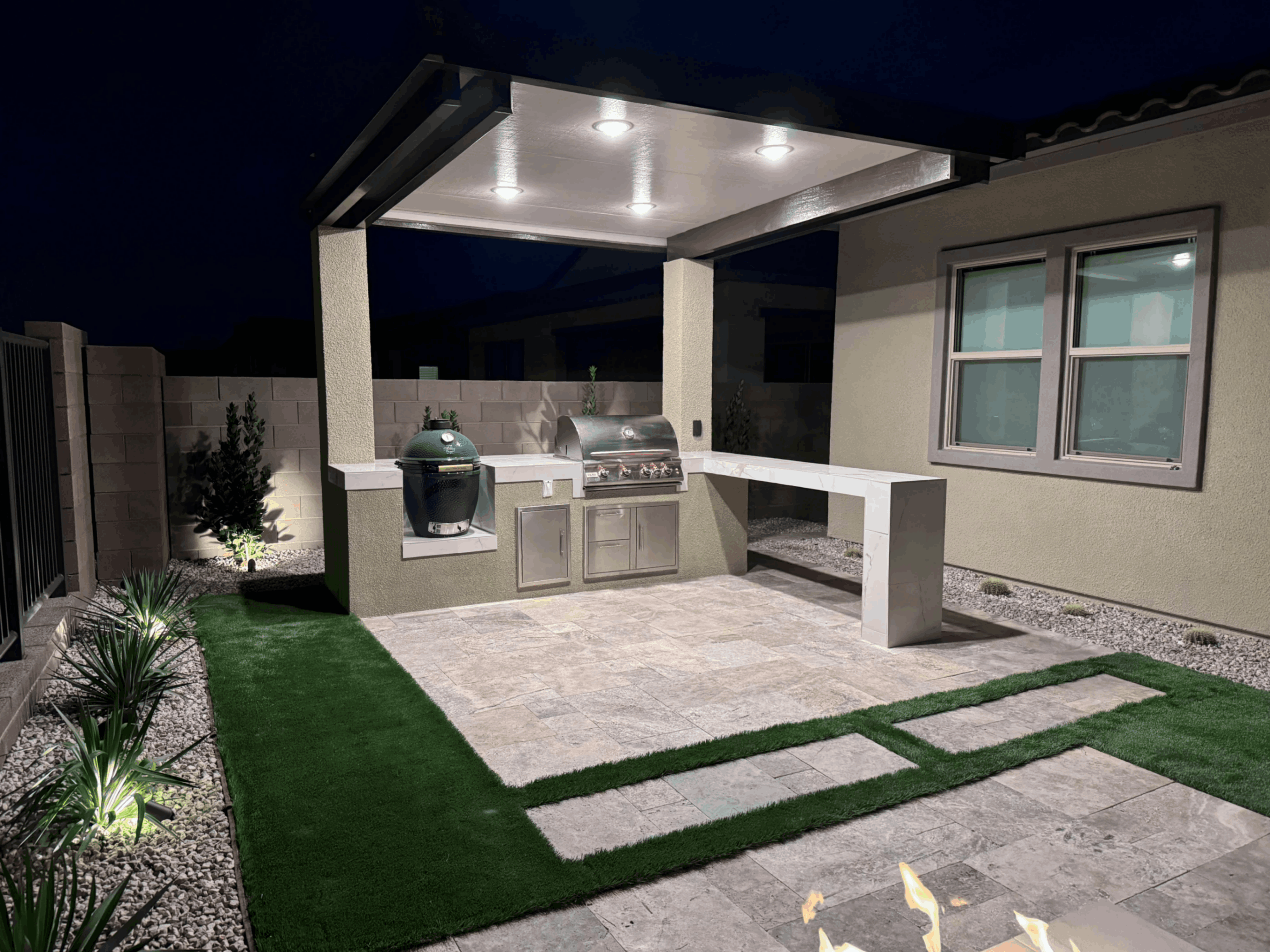 backyard grilling area