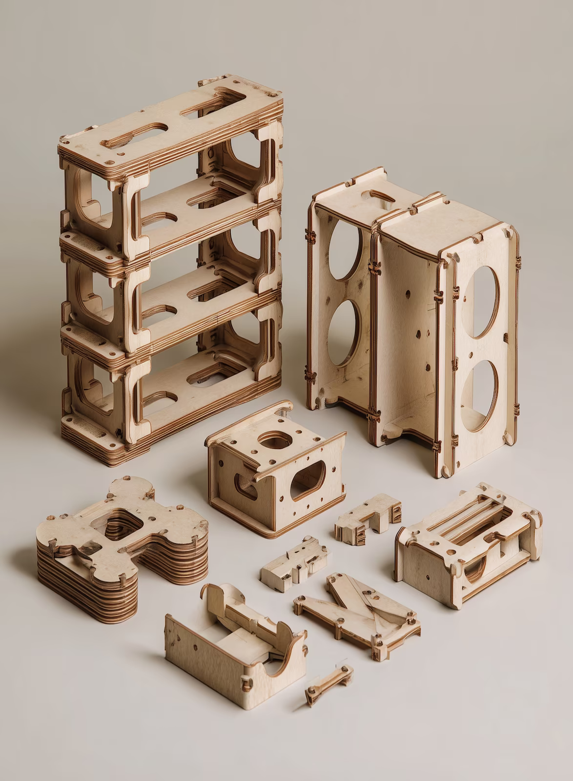 Wooden Montessori-inspired learning materials used in the preschool program at ENLA Learning in Fishtown, Philadelphia