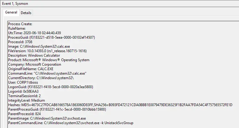 Sysmon Event ID 8 CreateRemoteThread event