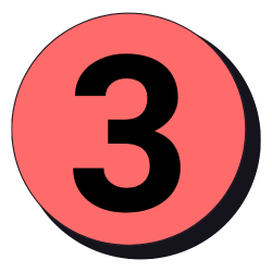 The number 3