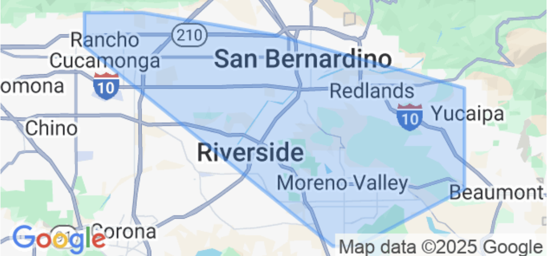 Service area map placeholder