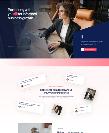 Aventiva landing uniqe pages one