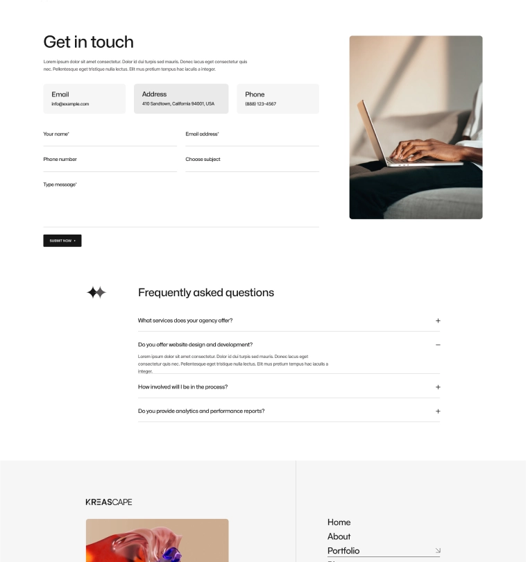 kreascape-landing-contact-three-page-image
