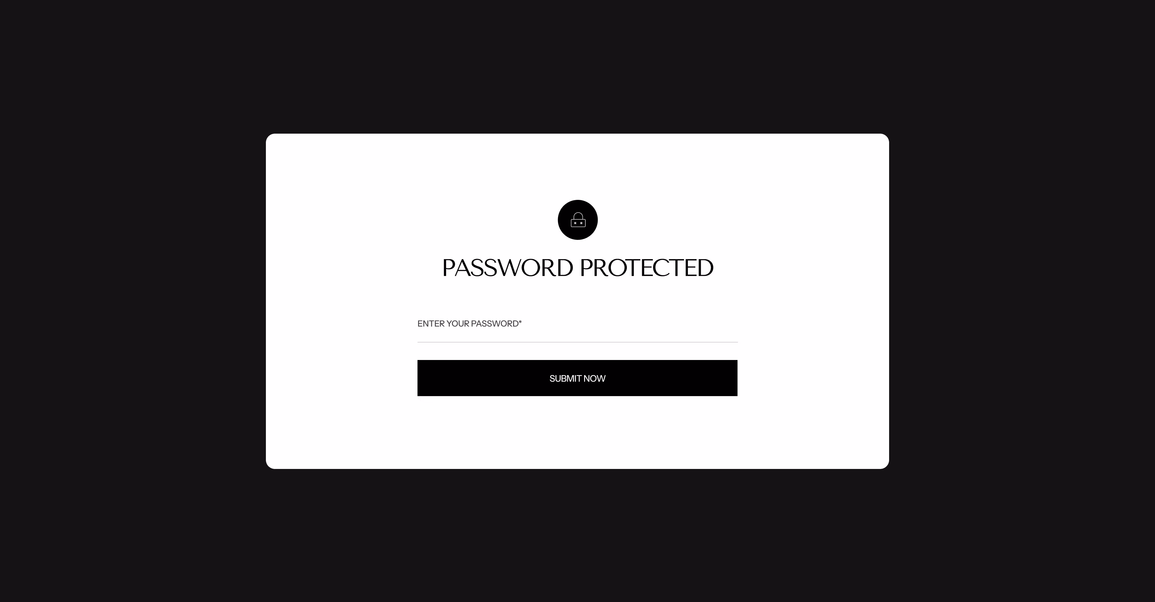 Password protected