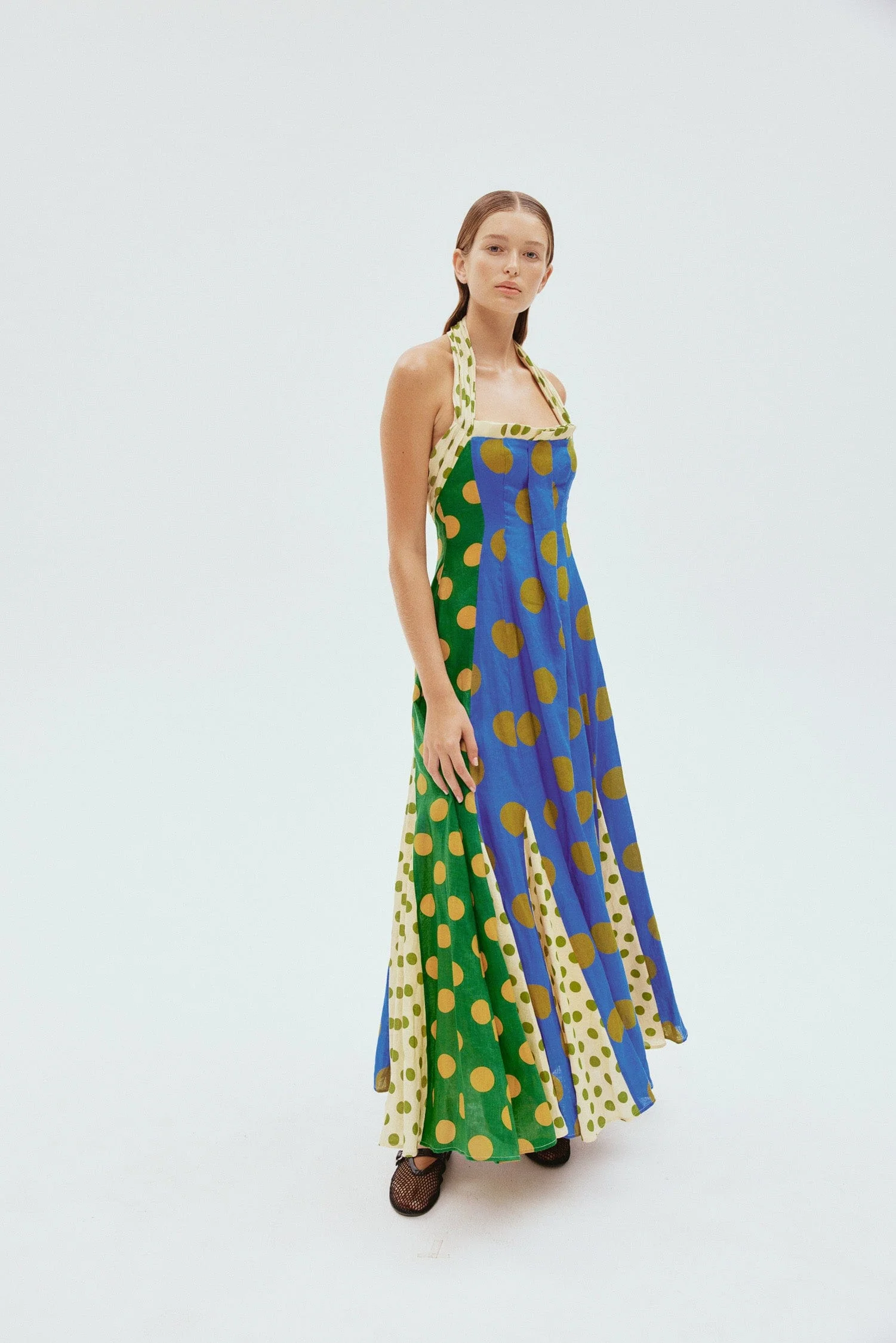 Dione Halter Midi Dress