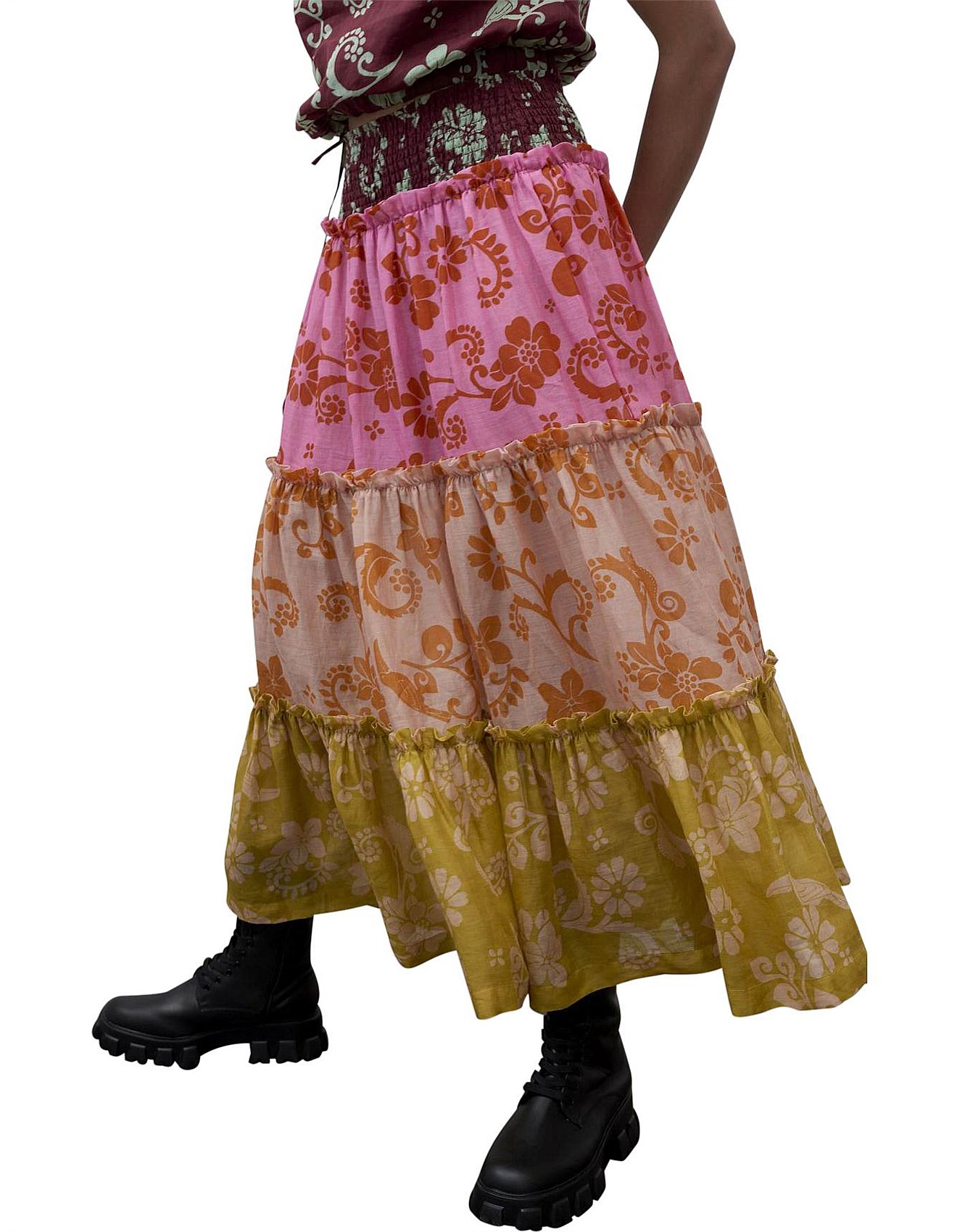 Luis Tiered Skirt