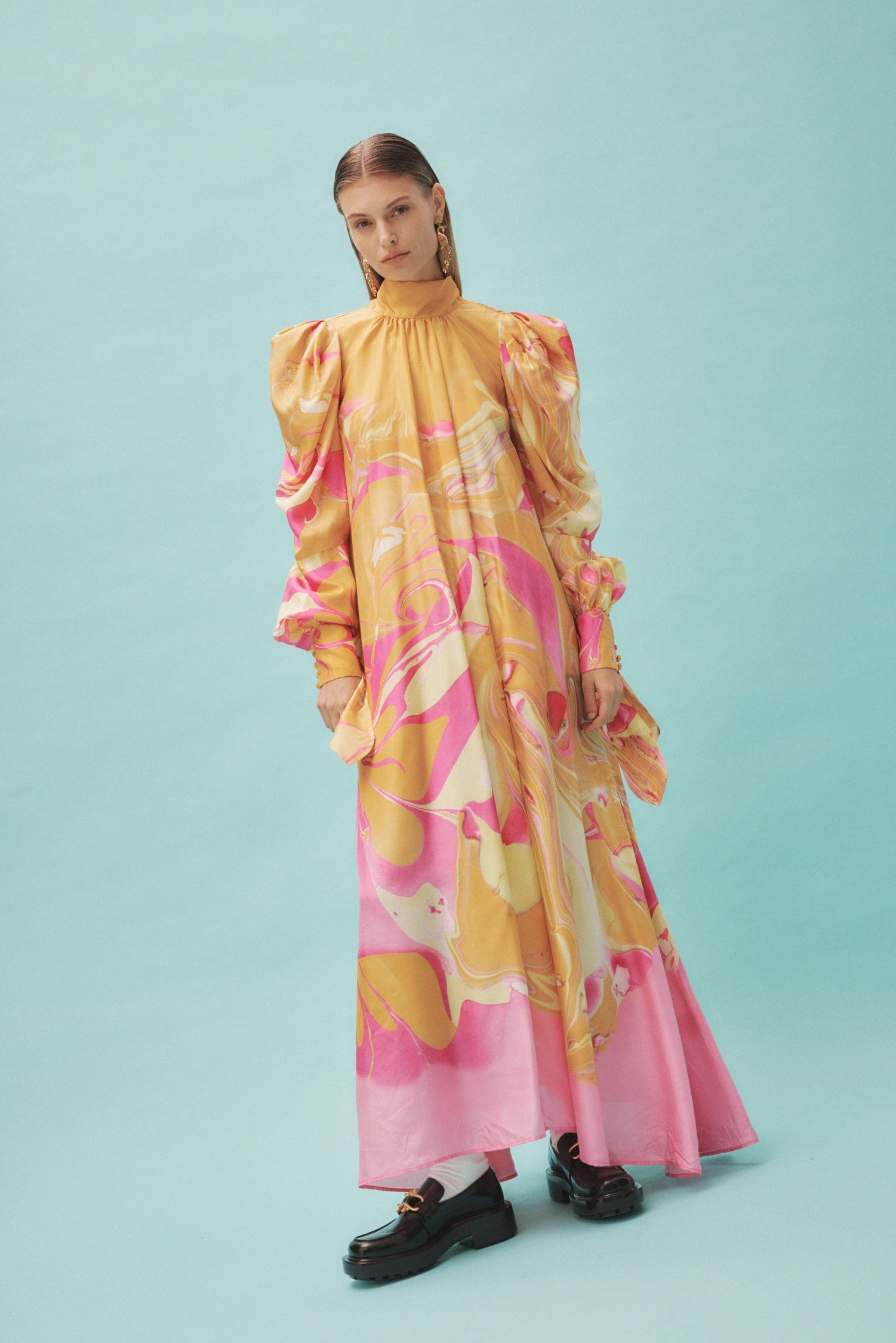 Luca Long Sleeve Midi Dress