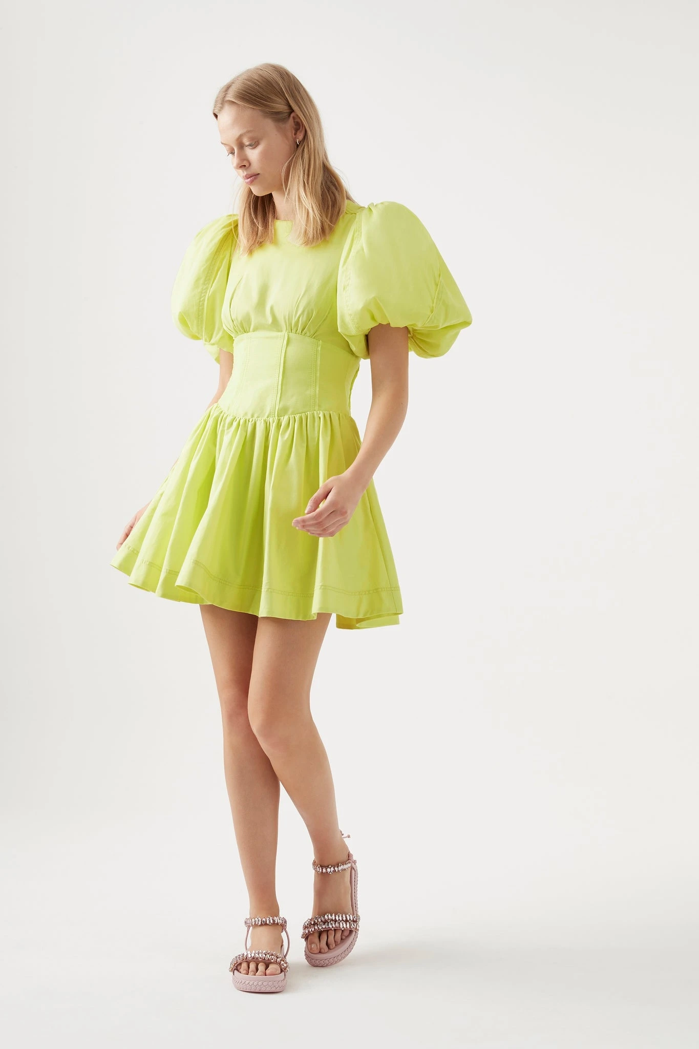 Gianna Puff Sleeve Mini Dress