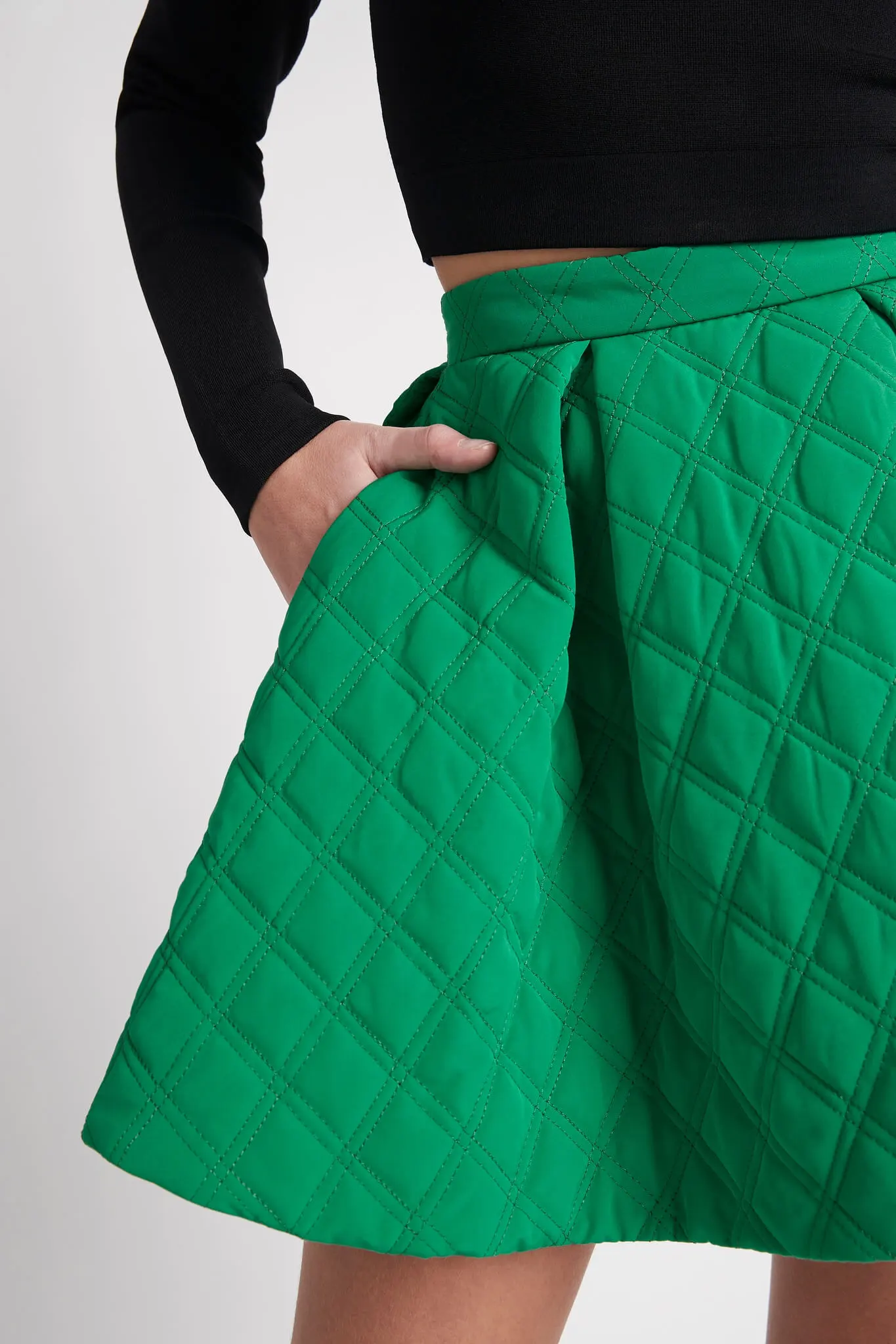 Promise Quilted Mini Skirt