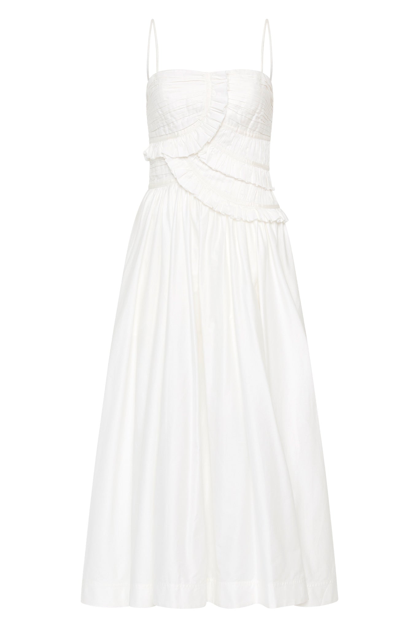 Synergy Frill Midi Dress