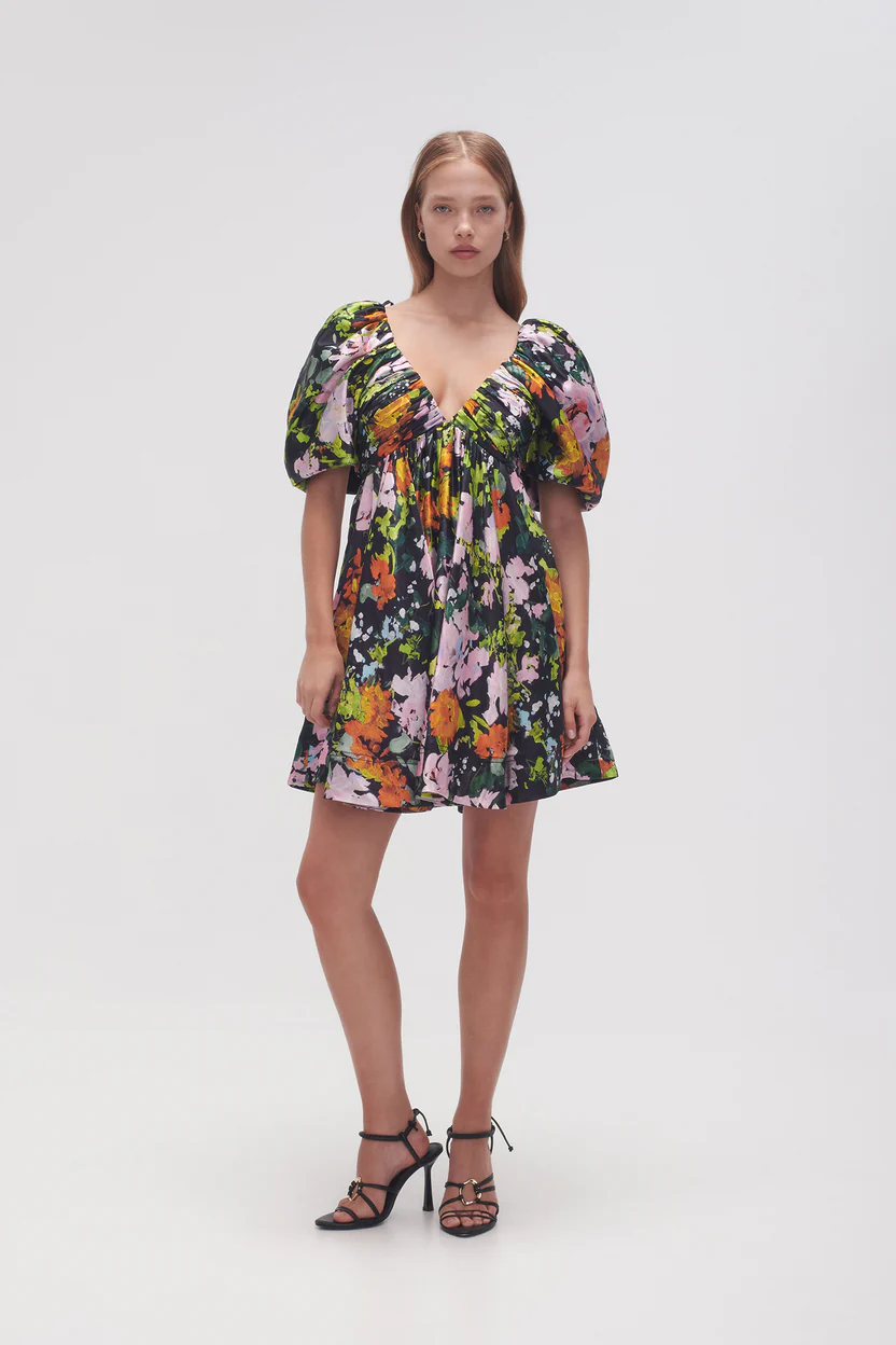 Gabrielle Plunge Mini Dress