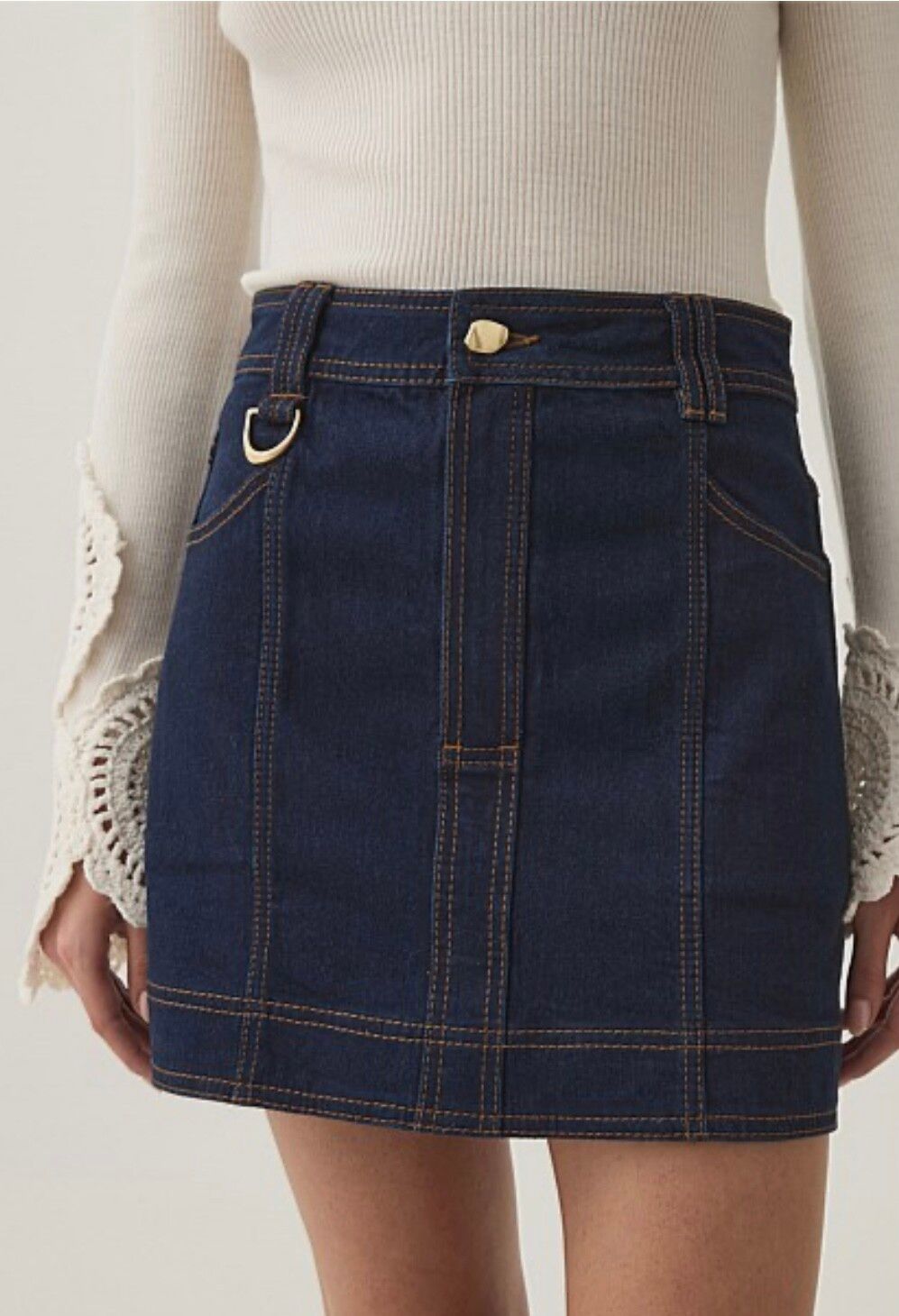 Resonance Denim Mini Skirt