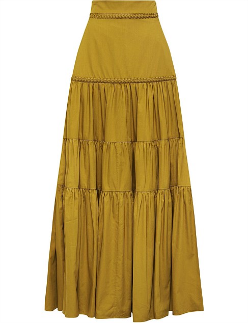 Casabianca Braided Tiered Skirt