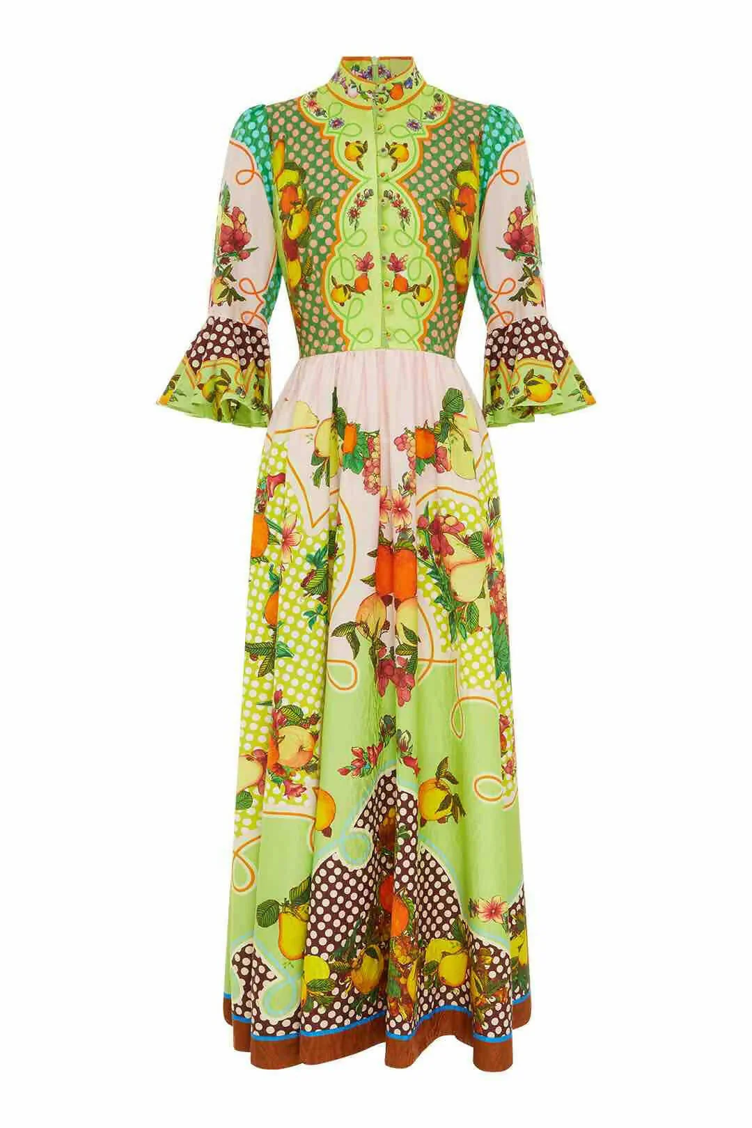 Lemonis Jacquard Midi Dress