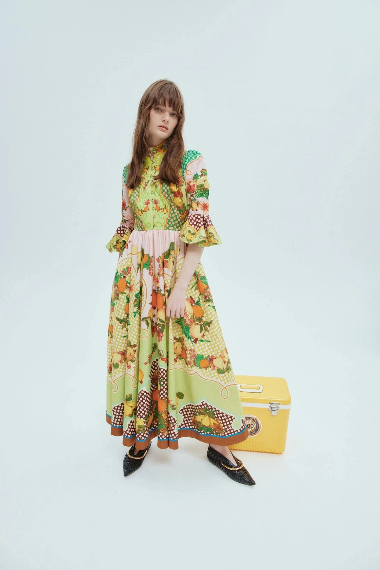 Lemonis Jacquard Midi Dress