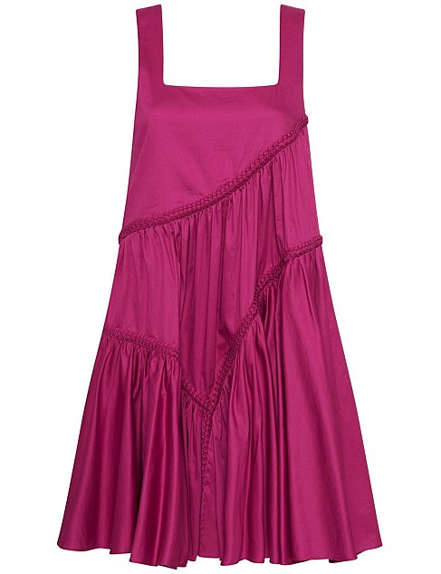Casabianca Sleeveless Braided Tier Dress