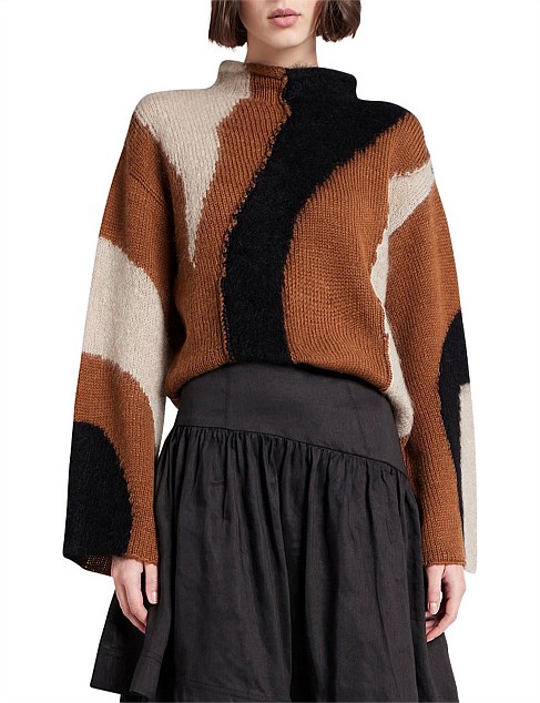 Grande Intarsia Knit Jumper