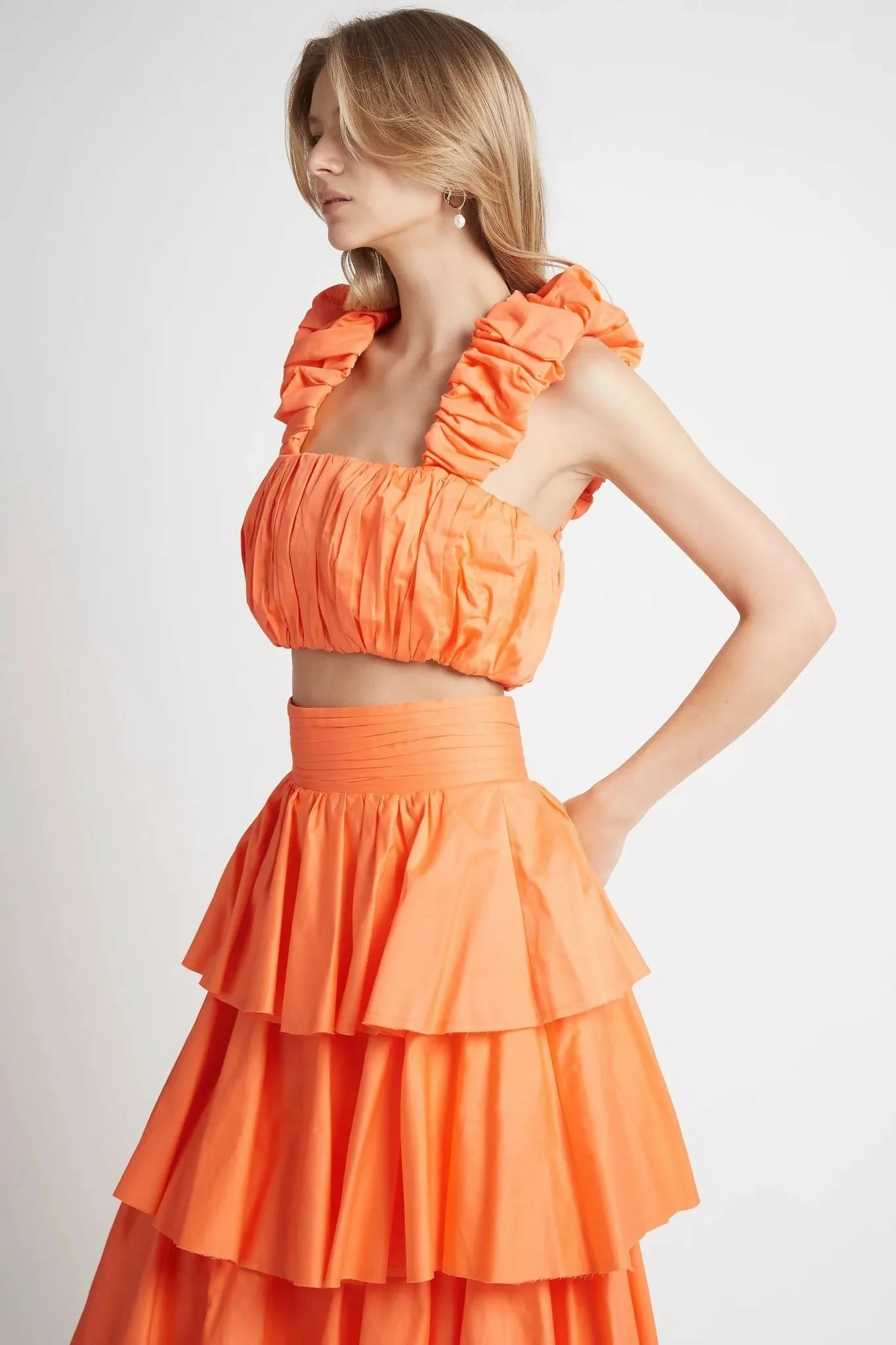 Medina Ruched Cropped Top