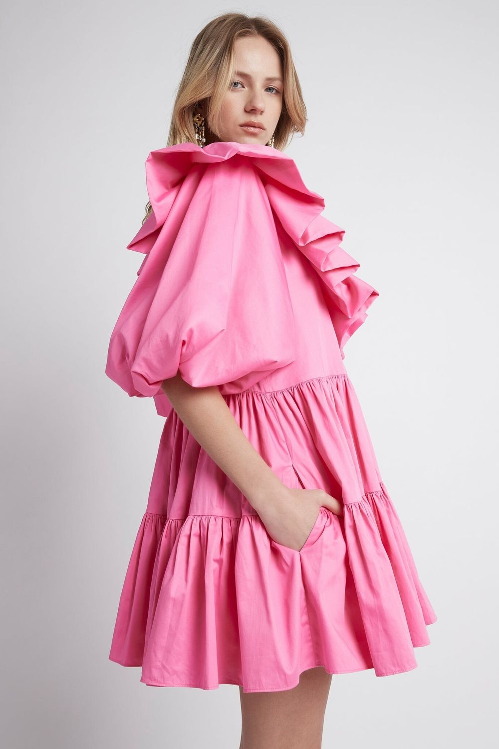 Solstice Ruffle Tiered Smock Dress