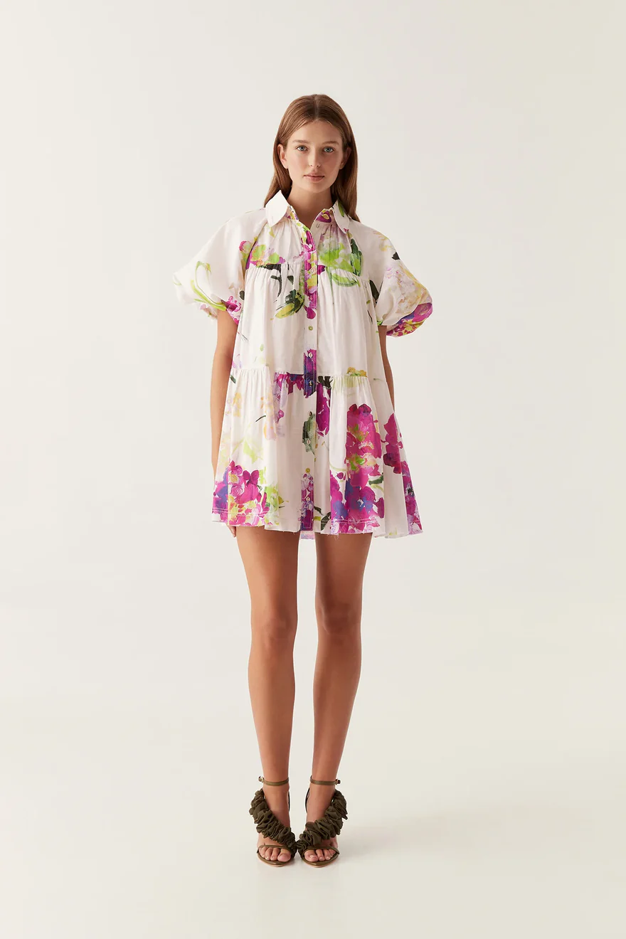 Pablo Bib Smock Mini Dress
