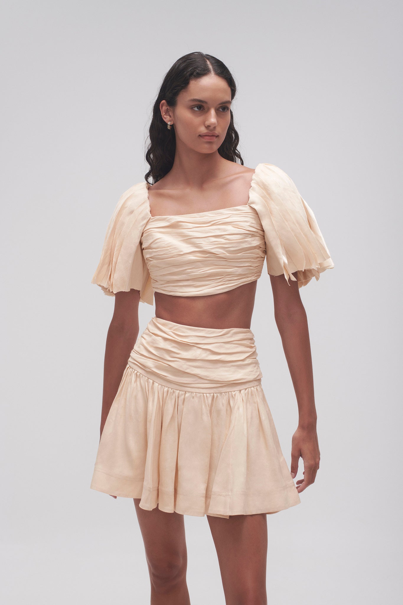 Cari Ruched Crop Top