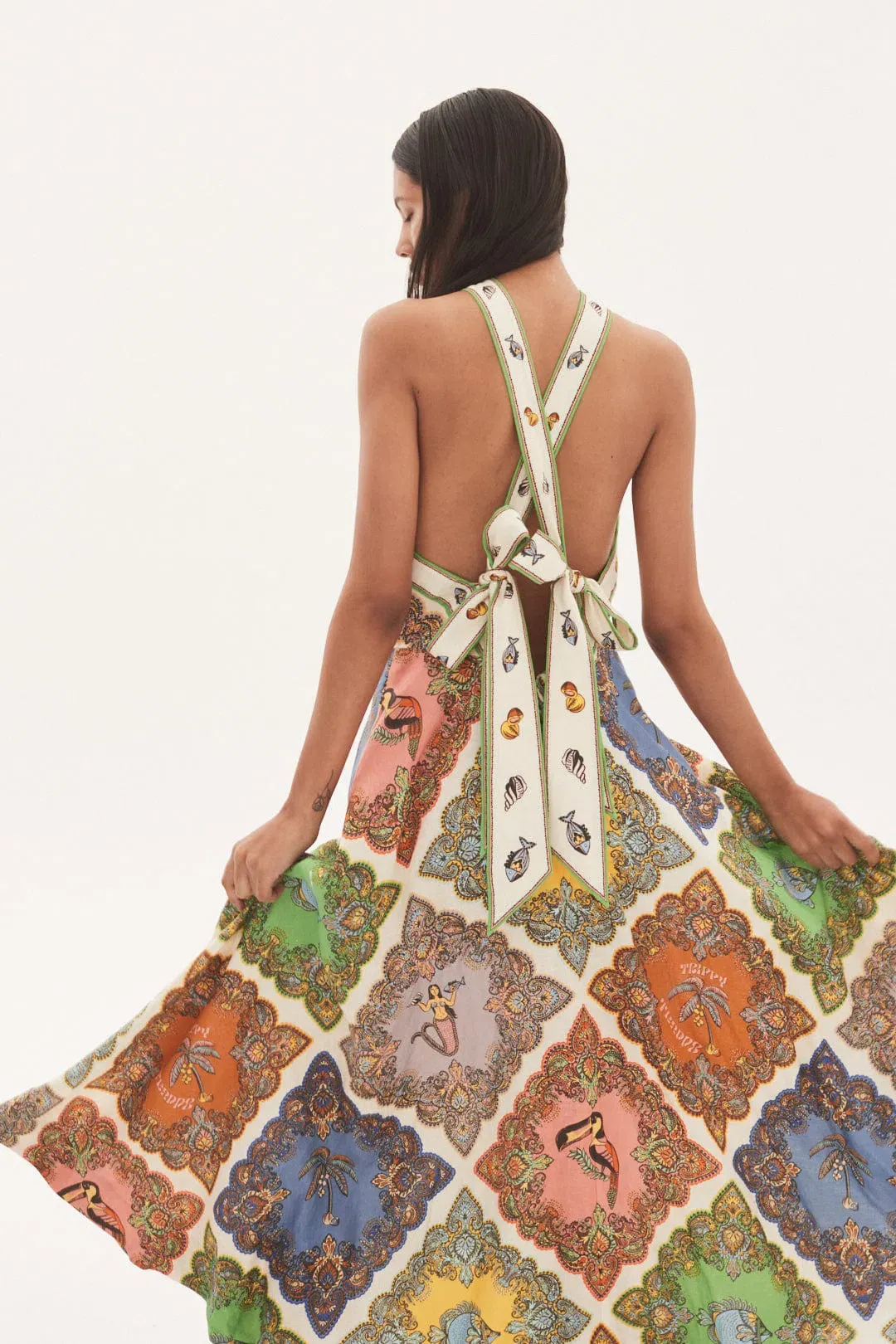 Trippy Troppo Halter Dress