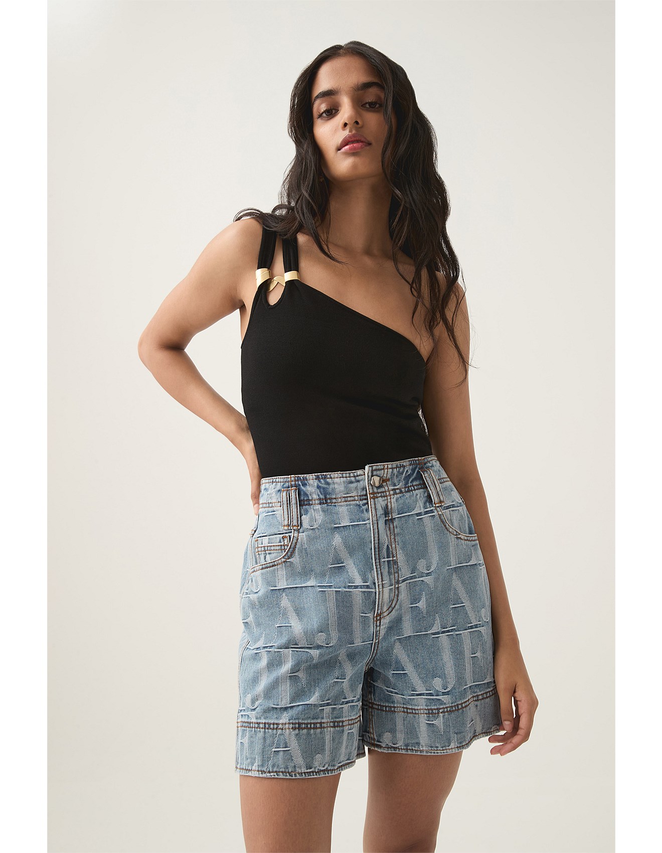 Nostalgia Jacquard Denim Short