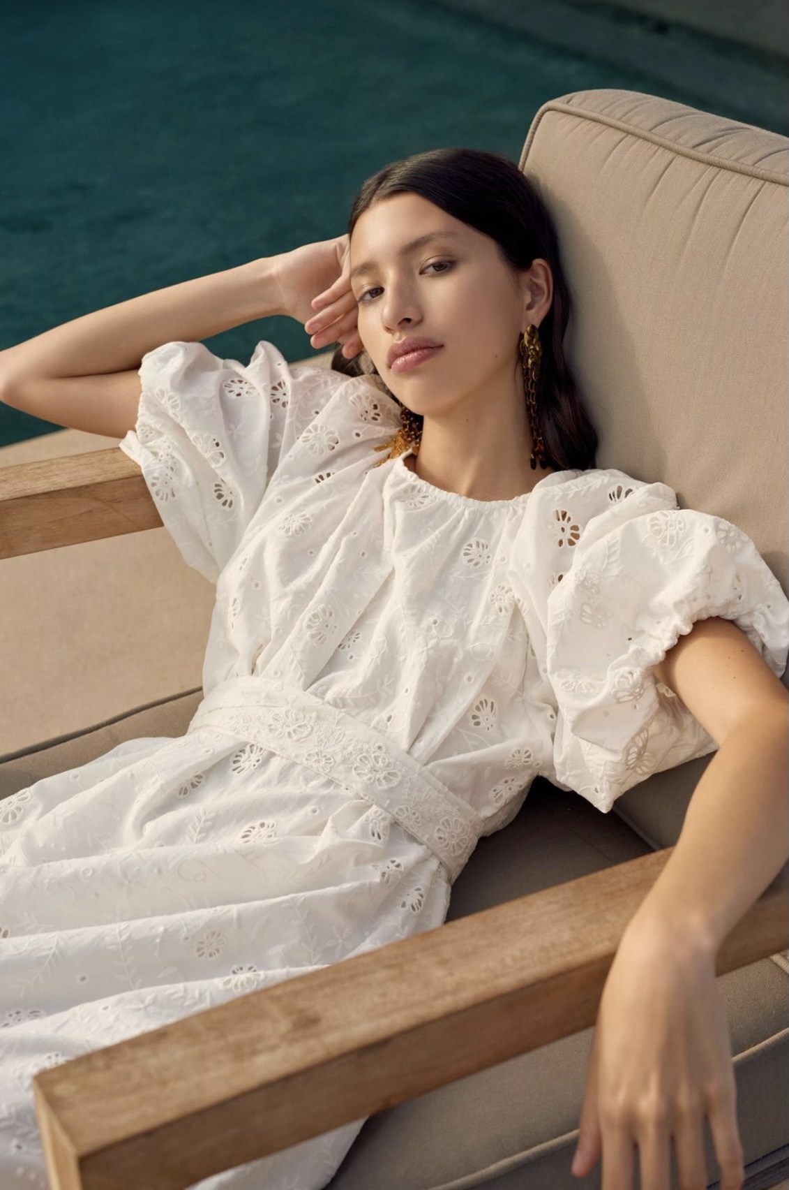 Silvatica Broderie Midi Dress