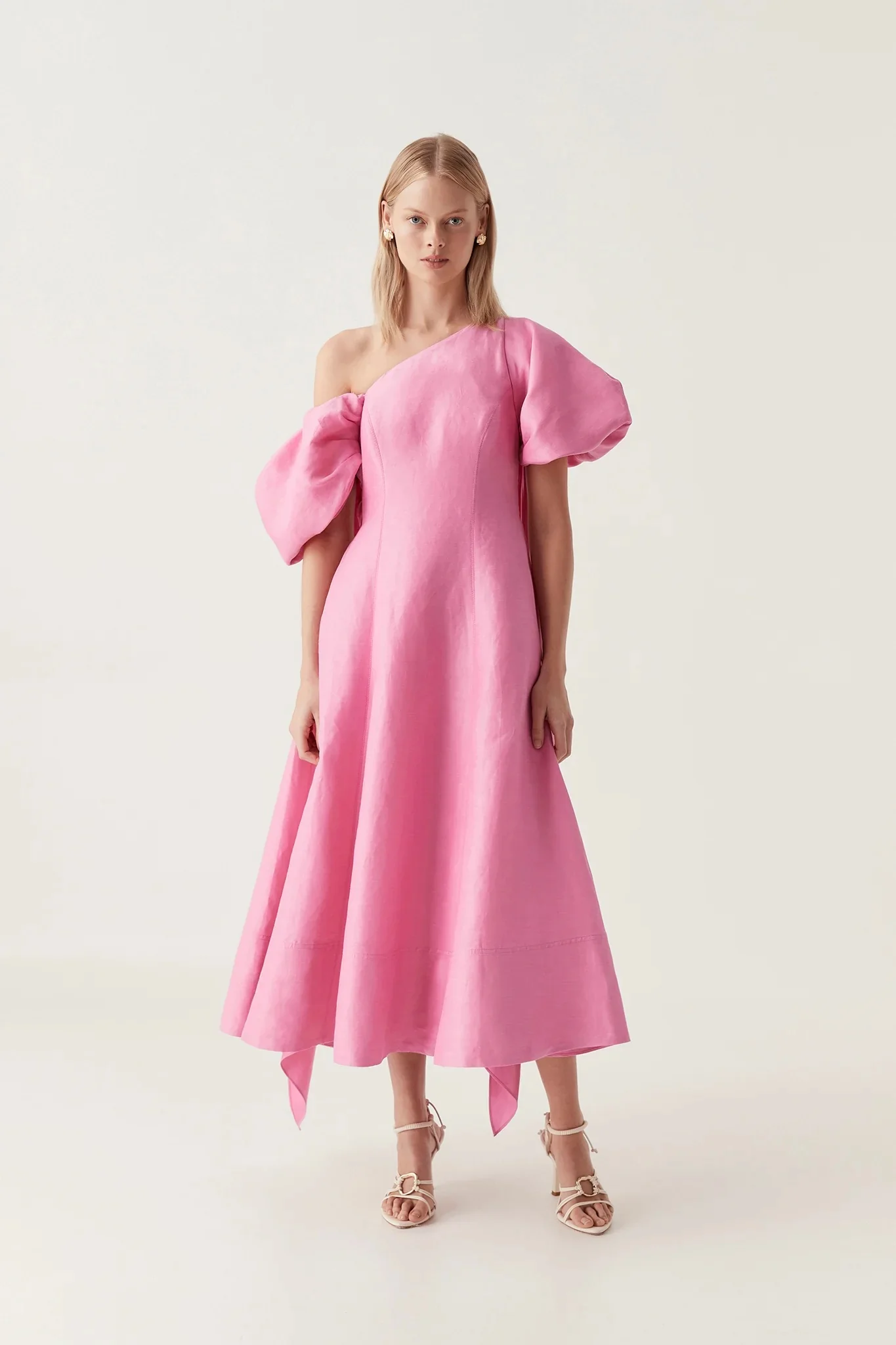 Arista Tulip Sleeve Midi Dress