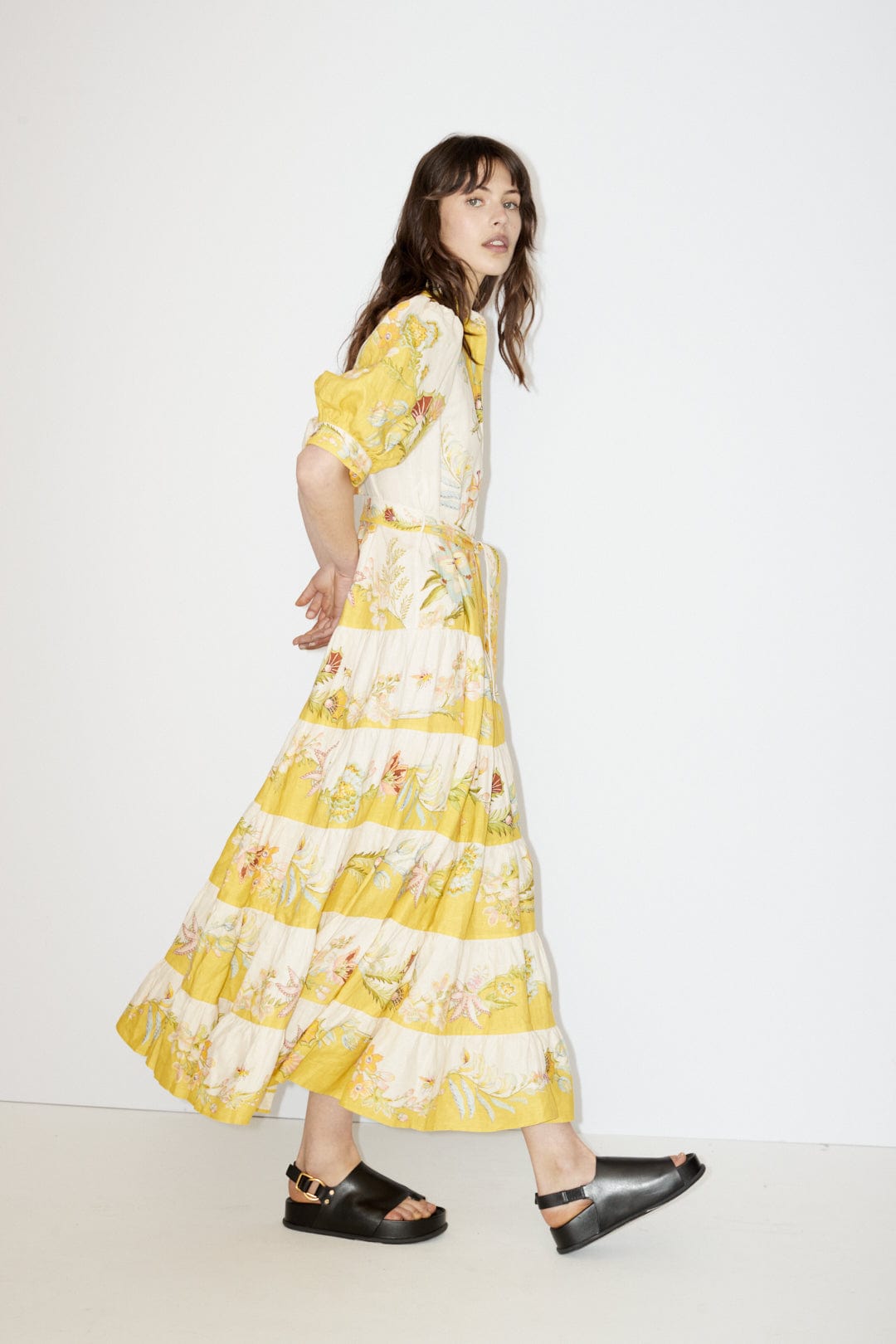 Ira Tiered Midi Dress