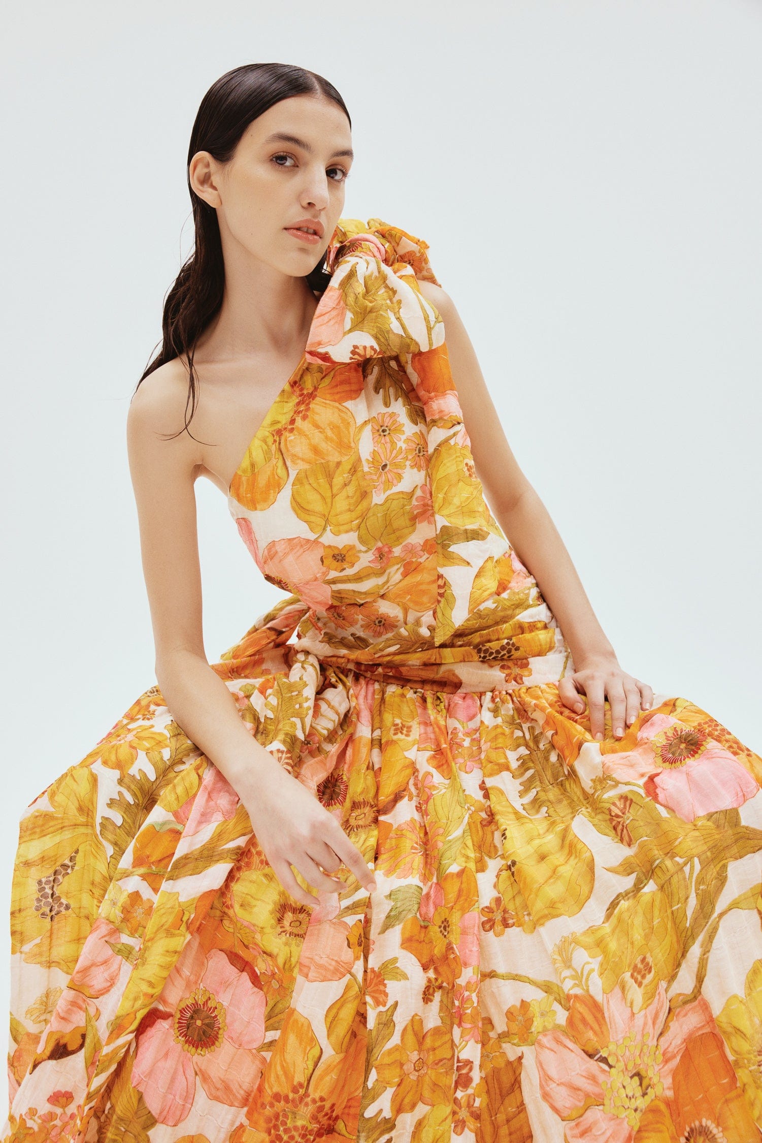 Silas One Shoulder Gown