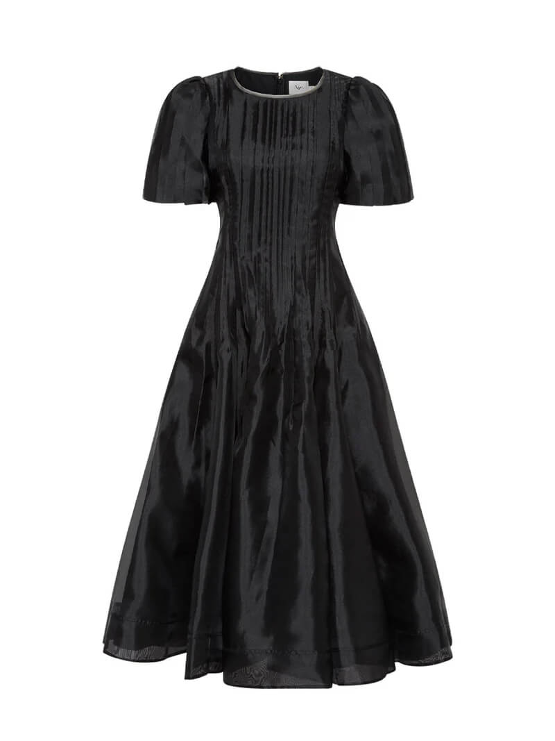 Nova Pleated Midi Dress