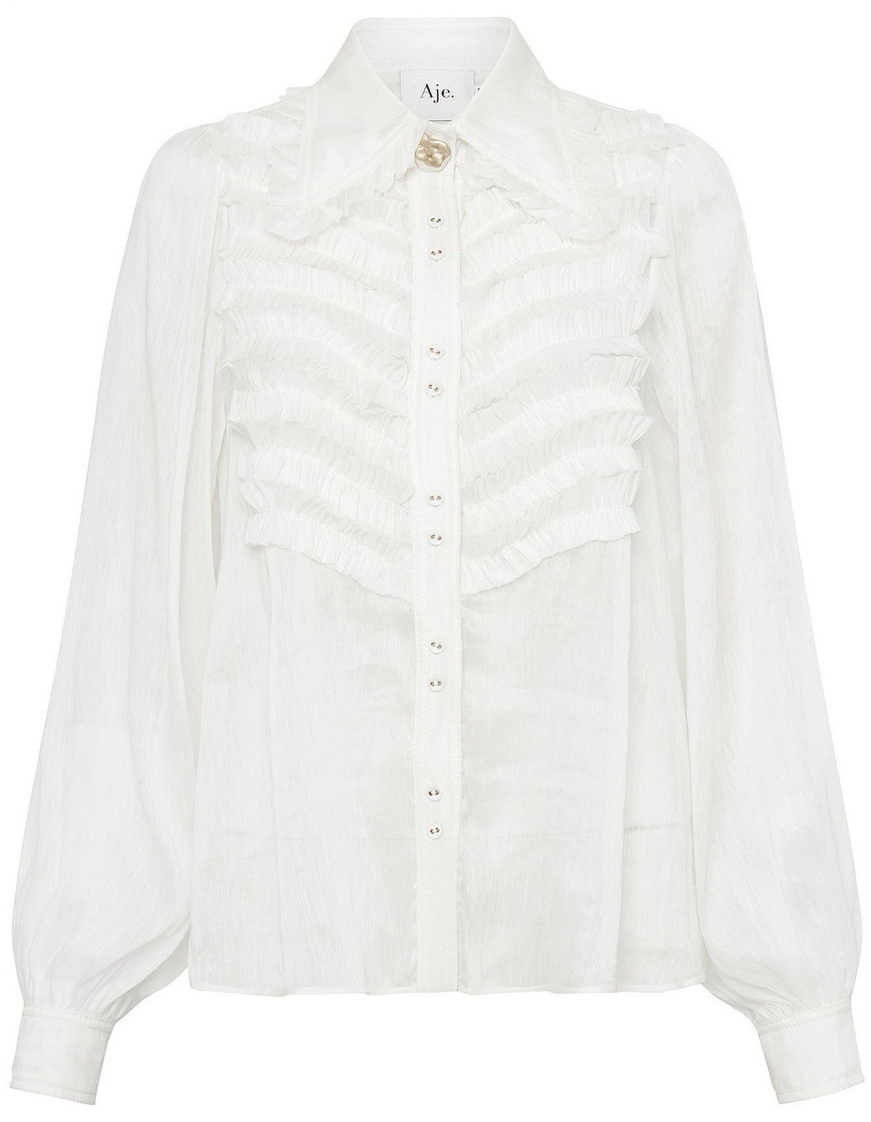 Odette Chevron Pleat Blouse