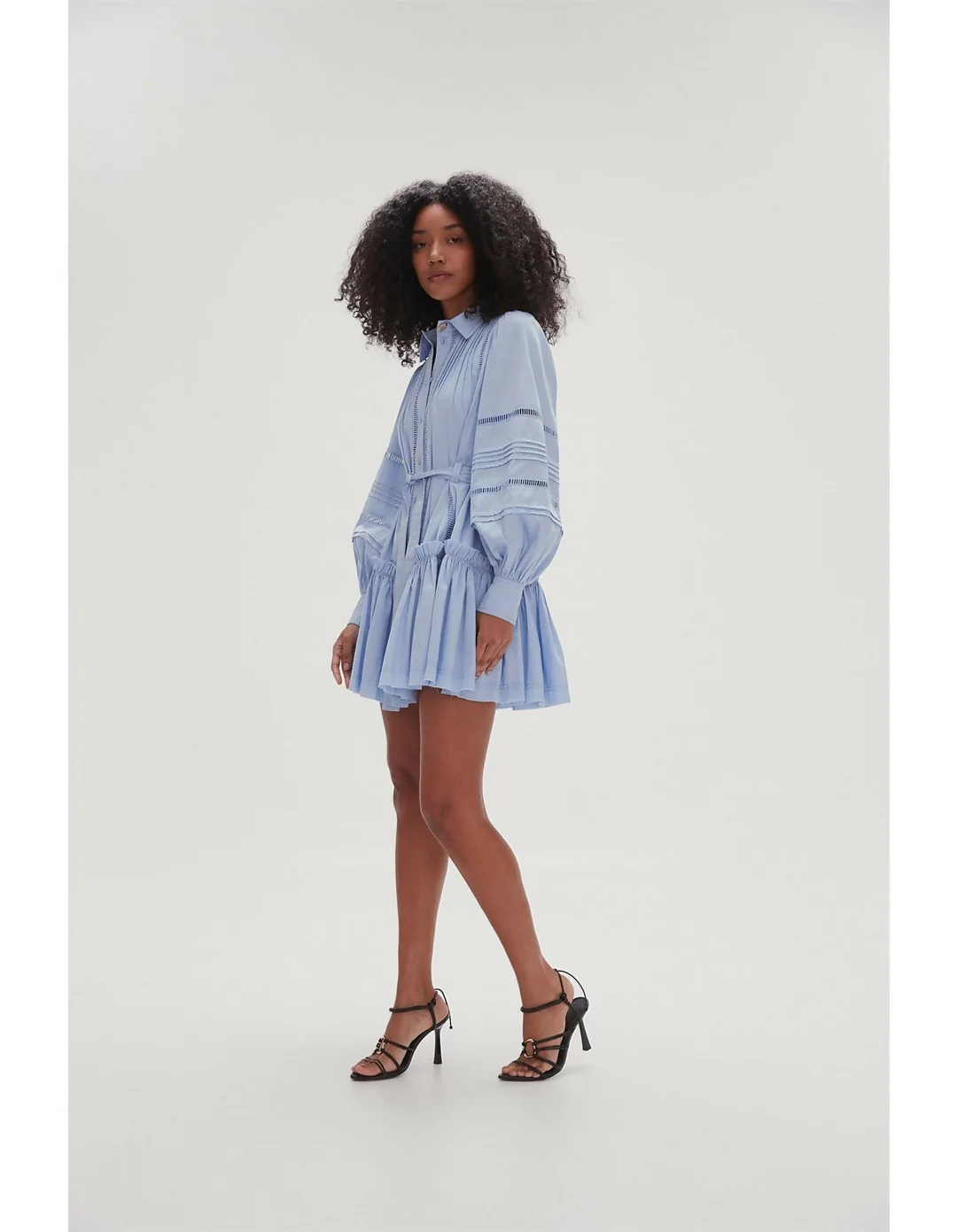 Elodie Ladder Trim Mini Dress