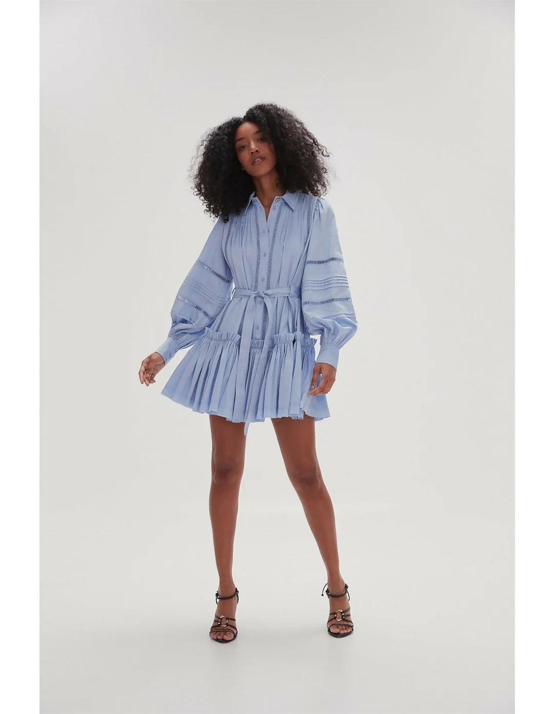 Elodie Ladder Trim Mini Dress